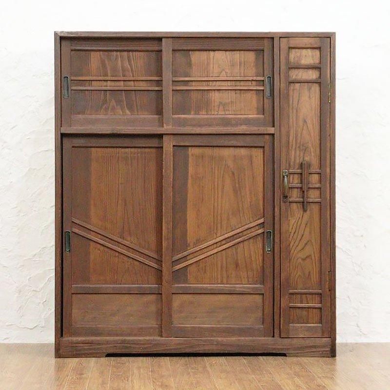 天然杉材 和風キャビネット 下駄箱 大正昭和アンティーク