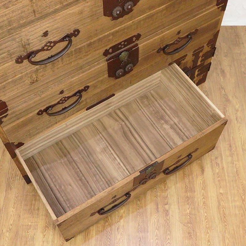 四尺 総桐 二段重ね 和箪笥 大正時代 アンティーク