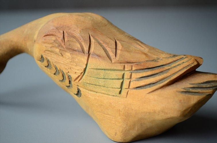 フランス 木製 鴨 オブジェ ヴィンテージ デコイ