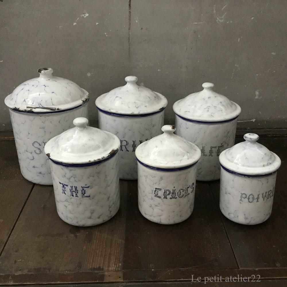 フランスアンティーク キャニスター2つセット フランスアンティーク
