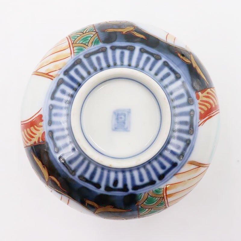 赤絵 輪線文 茶碗 大盃 ぐい呑み 小服茶碗 酒器 古美術 古道具