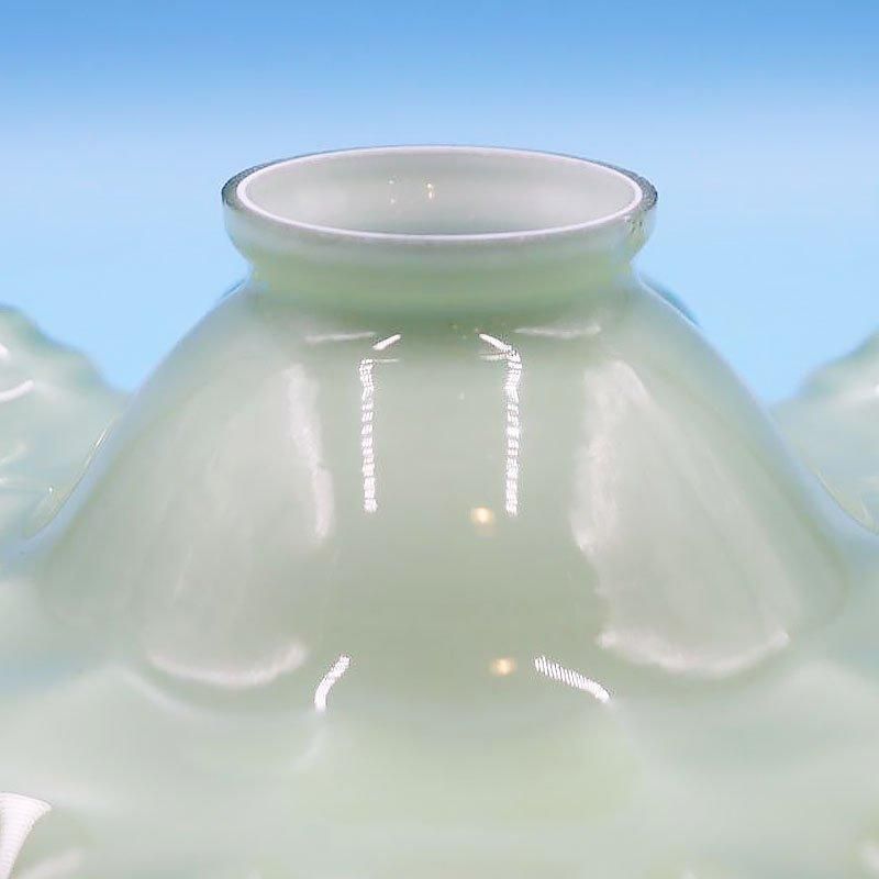 アンティーク電笠 乳白色 青 アンティーク電笠 乳白色 青 アンティーク