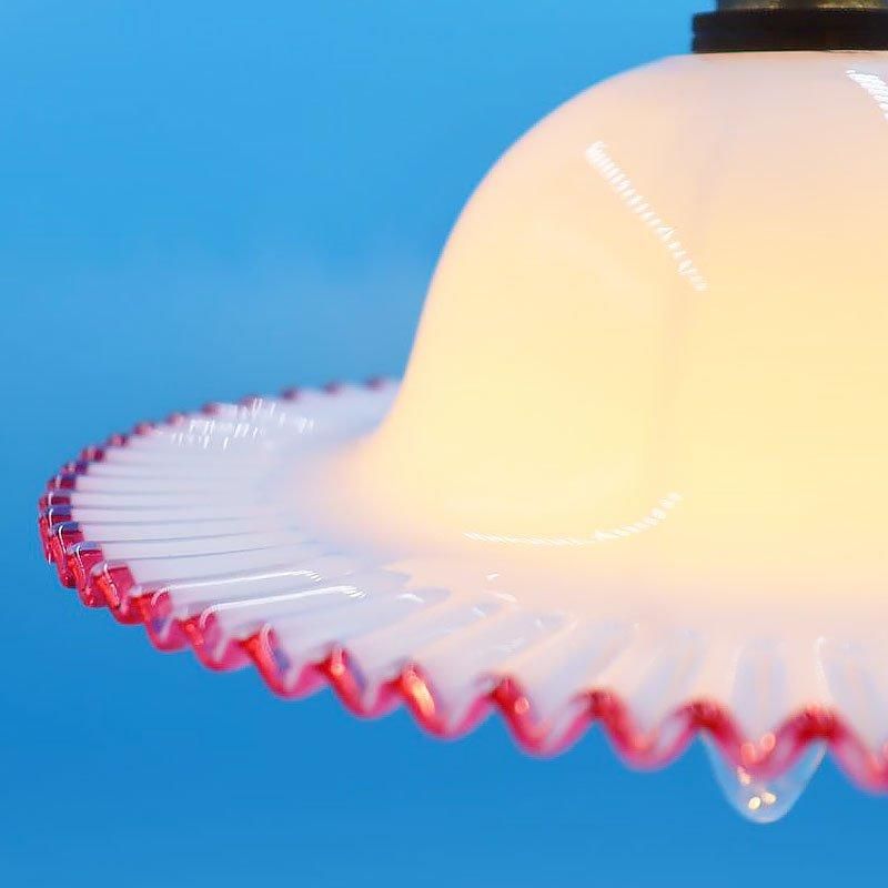 アンティーク 大正ロマン レトロ ガラス電笠 灯 照明 古民家 洋館