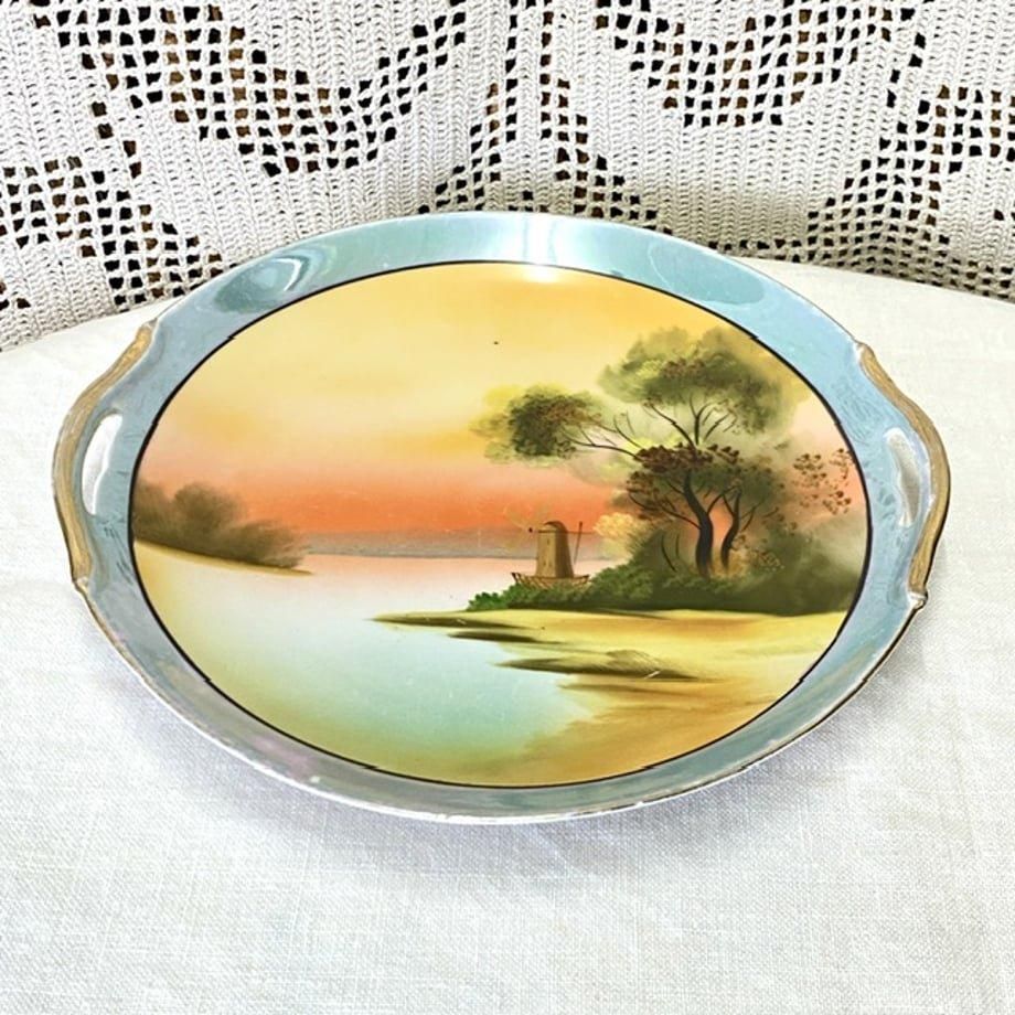 オールドノリタケ/デコレディ/ゴンドラ/香水瓶】アールデコ/ラスター彩