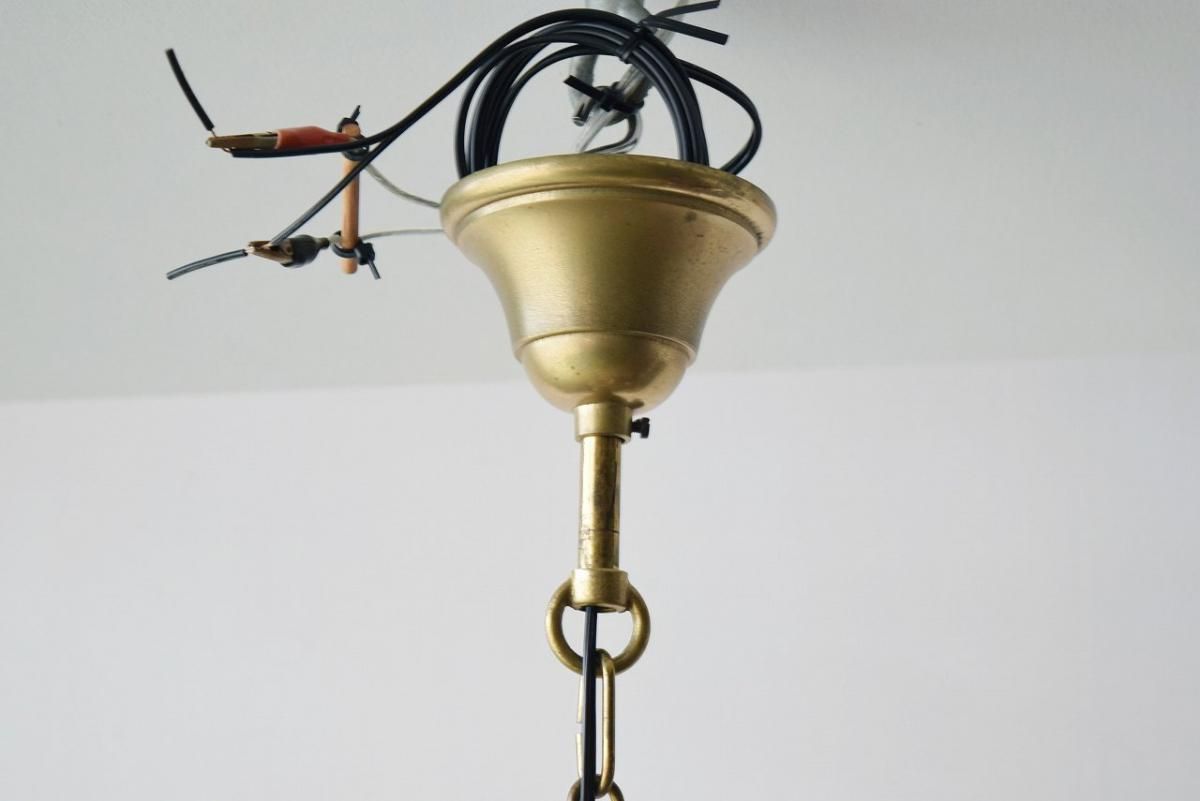 フランス製シャンデリア｜1930年代の不思議な形状×6灯式