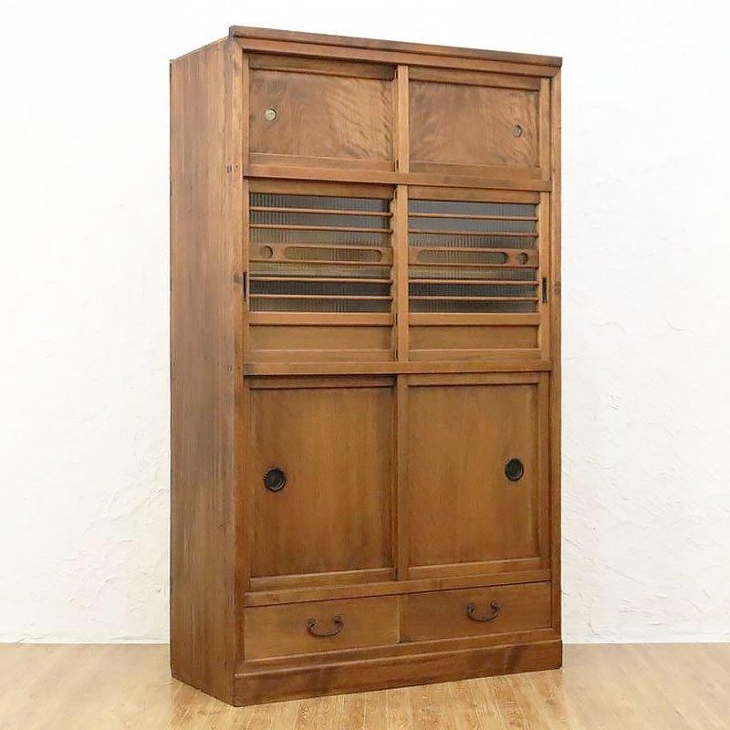 大正ロマン」アンティーク水屋箪笥 重厚な存在感