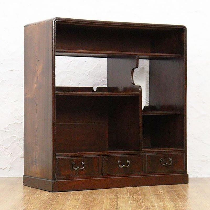 赤ずきんちゃん]茶箪笥 飾り棚 和箪笥 飾り台 昭和レトロ アンティーク