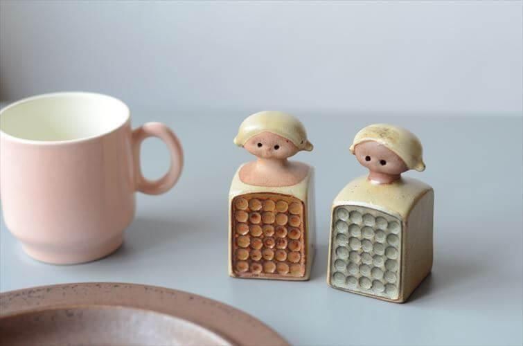 ポタリーメルヘン 陶器製少女 手作り 2体セット 2025年最新】ポタリー