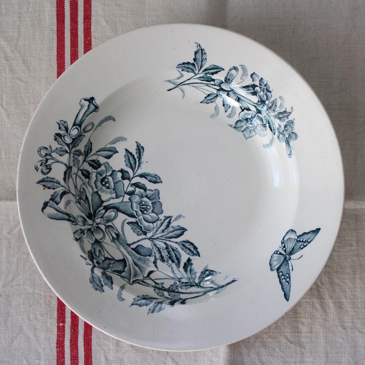 フランスアンティーク BB社 ホーロー片手鍋5点セット