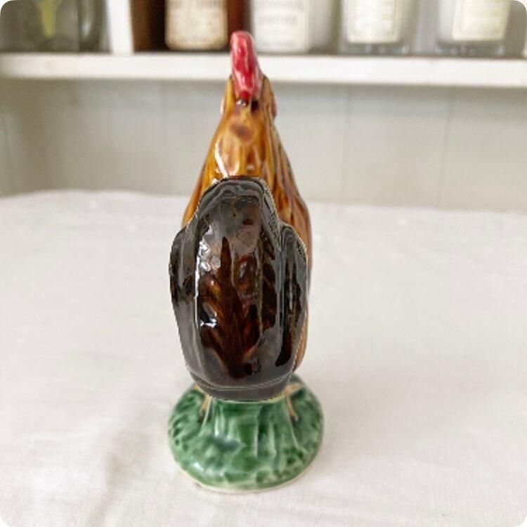 フランス 陶器製 雄鶏 オブジェ インテリアアクセント