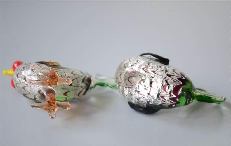 ムラノグラス 鶏 にわとり MURANO ムラーノ ヴェネツィア ガラス細工