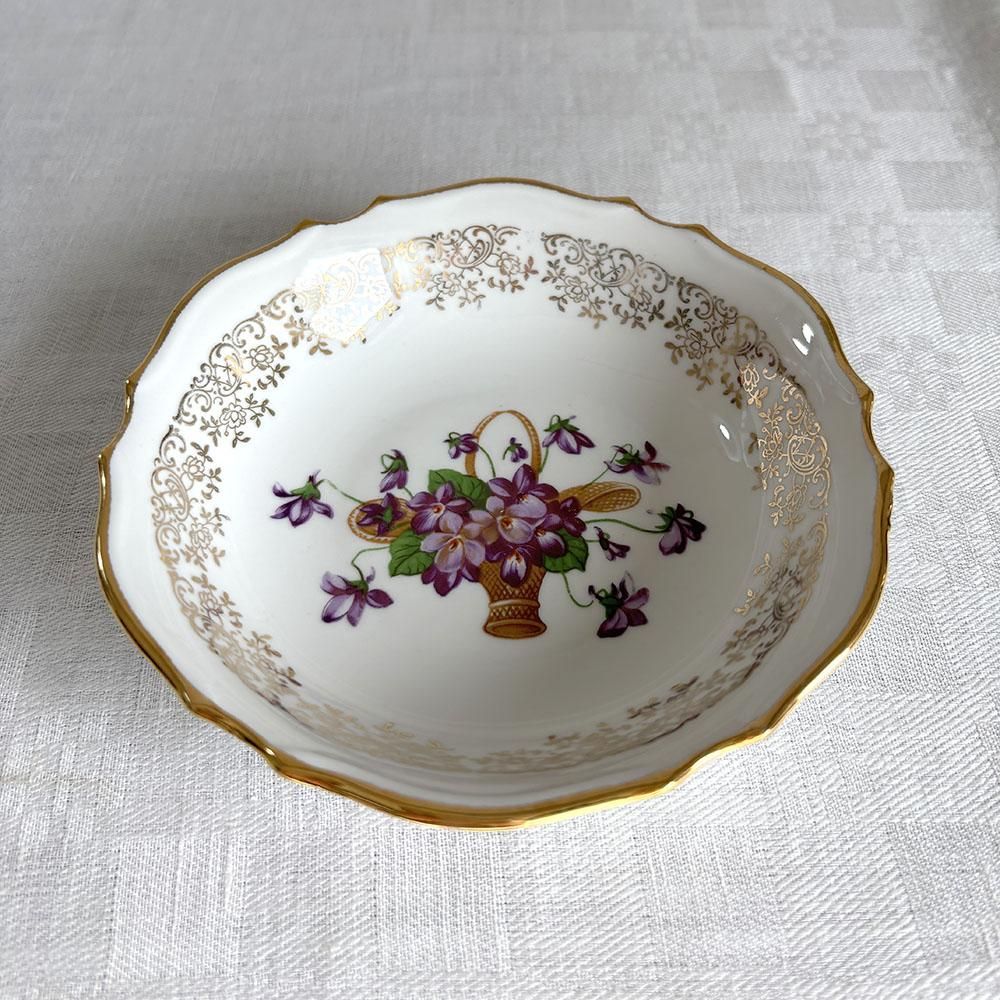 フランス製手描き鶏絵小皿壁掛け飾り皿