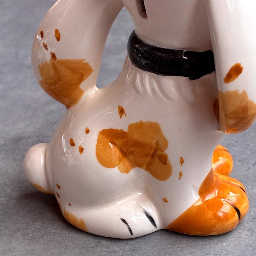 貴重！60s〜70sアメリカアンティーク犬親子DOG陶器Japan製貯金箱USA