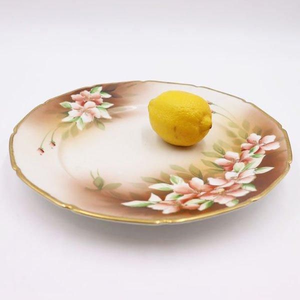 大型】オールドノリタケ 40cm 鹿紋 金盛り 大皿 プレートセット 大型