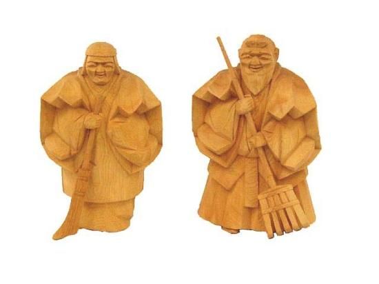 高砂人形 一位一刀彫 六寸 克之作