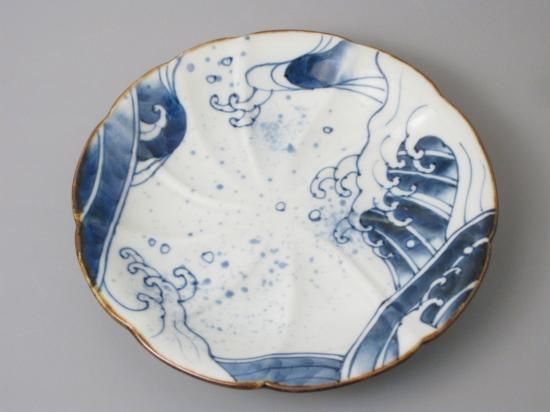 有田焼 栄峰 瓢箪絵付け大皿 26センチ 有田焼栄峰瓢箪絵付け大皿26センチ