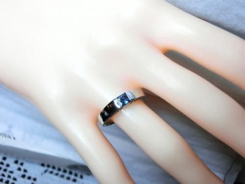 Pt900 ブラジル産アレキサンドライト ダイヤモンドリング AX 0.33ct D