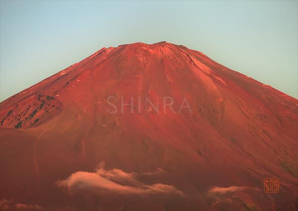 鮮やかなる赤富士 額装写真 ｜写真家Kankan 写真販売 ネイチャー