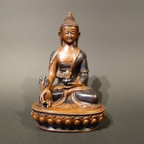 修縁堂】極上品 彩繪 瑠璃光薬師仏 仏教美術 美術品 修縁堂】