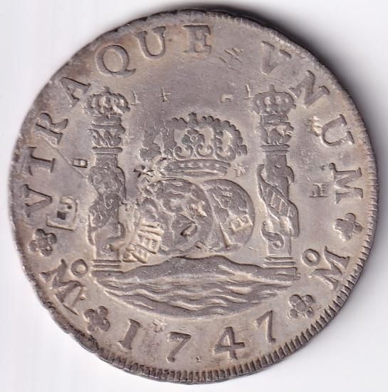 スペイン領 メキシコ 8レアル銀貨 1893年 ザカテカス造幣局 スペイン領