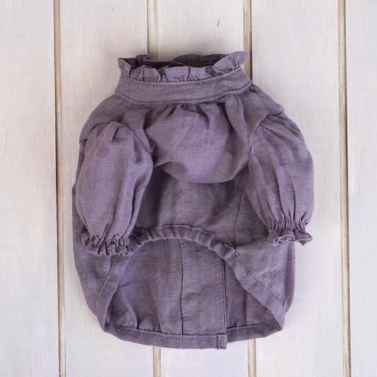 フレンチギャザーブラウス(MO) - 「ブルーブルーブルー blue bleu