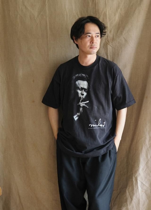 □激レア□90s USA製 MILES DAVIS 総柄 Tシャツ 黒 L XL