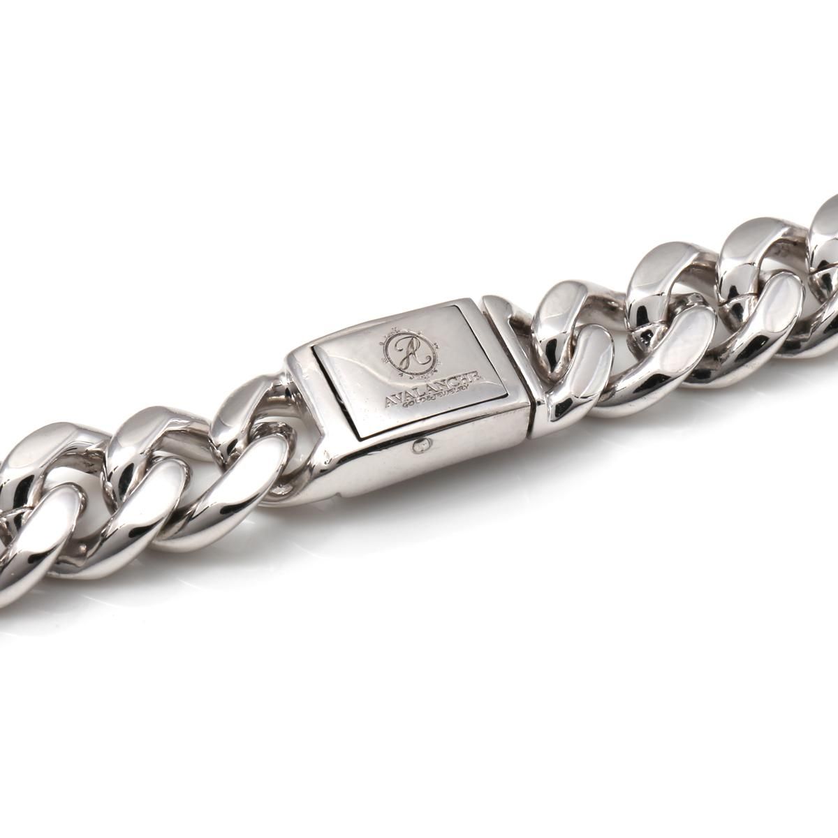 シルバー マイアミネックレス 幅9mm 45cm-60cm 250KDO2-CHC