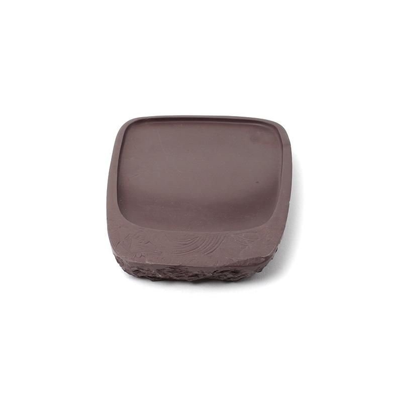 大型端渓硯 細密彫り『雲龍戯珠紋』18石眼 重さ3.2㎏☆時代物☆書道具