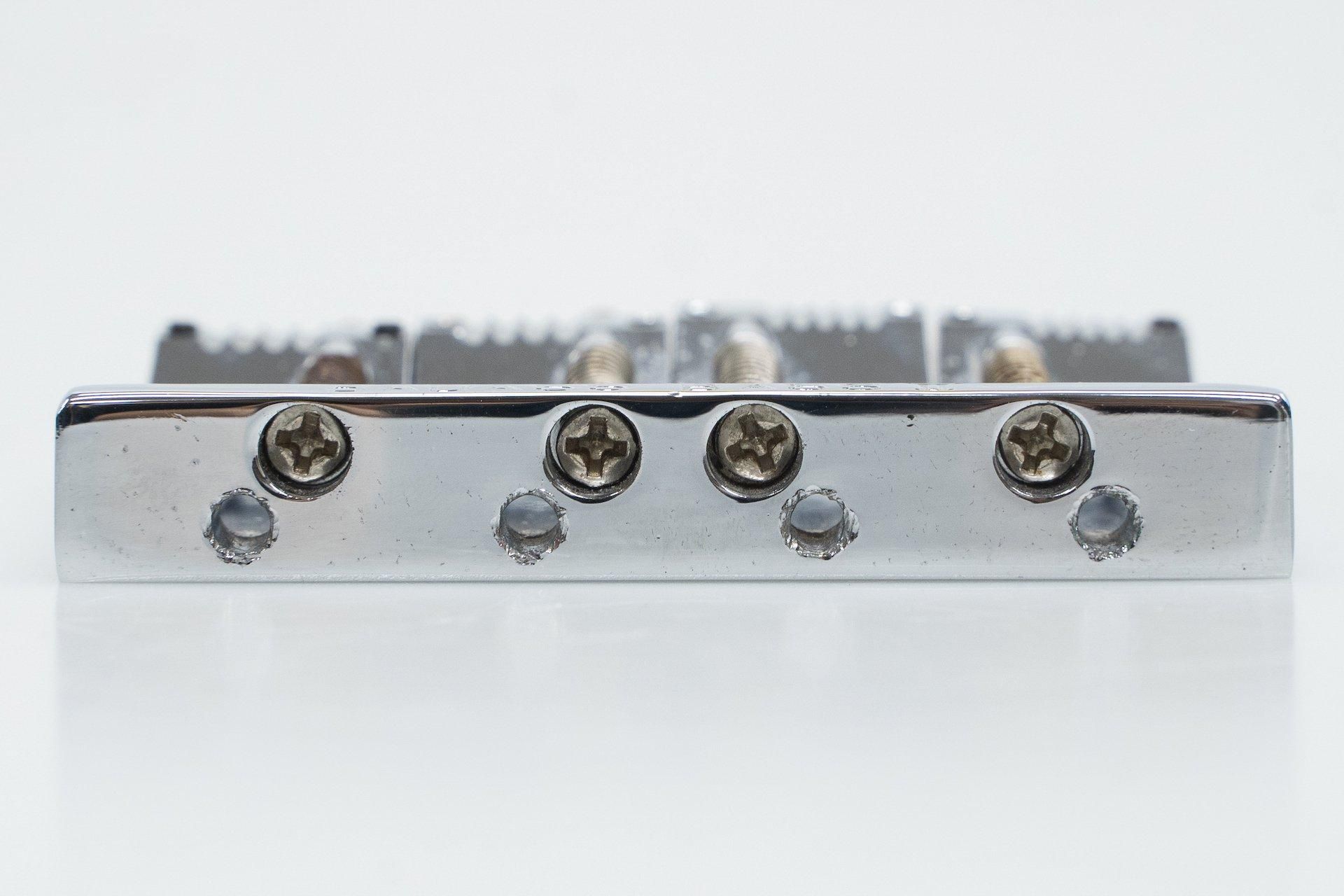used】Leo Quan / BADASS BASS II Bass Bridge Grooved Saddles Chrome