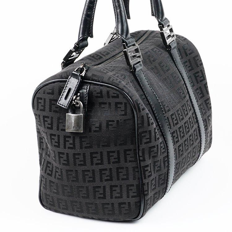 ズッキーノ柄ミニボストンバッグ ブラック ヴィンテージ|フェンディ