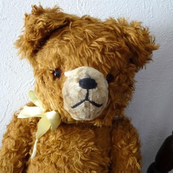 アンティーク テディベア | フランスヴィンテージ キャラメル色の