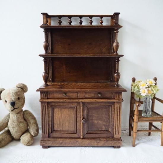 アンティーク ドールキャビネット | フランス 木製ドールキャビネット