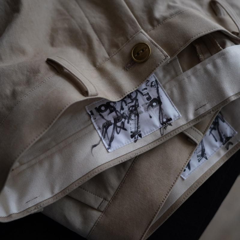 I am dork アイアムドーク】ムラ染チノ BEIGE - THIRTY' THIRTY' STORE