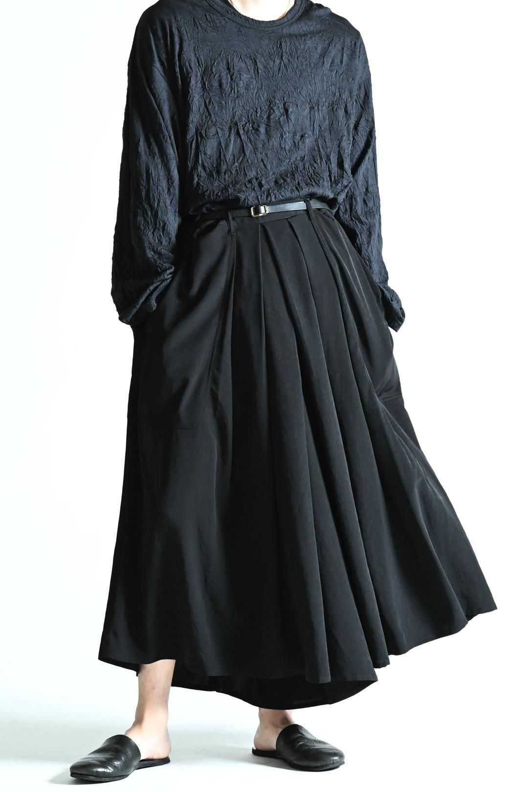 ☆希少 16ss 多素材ストライプネイビーパンツ yohjiyamamoto 希少 16ss