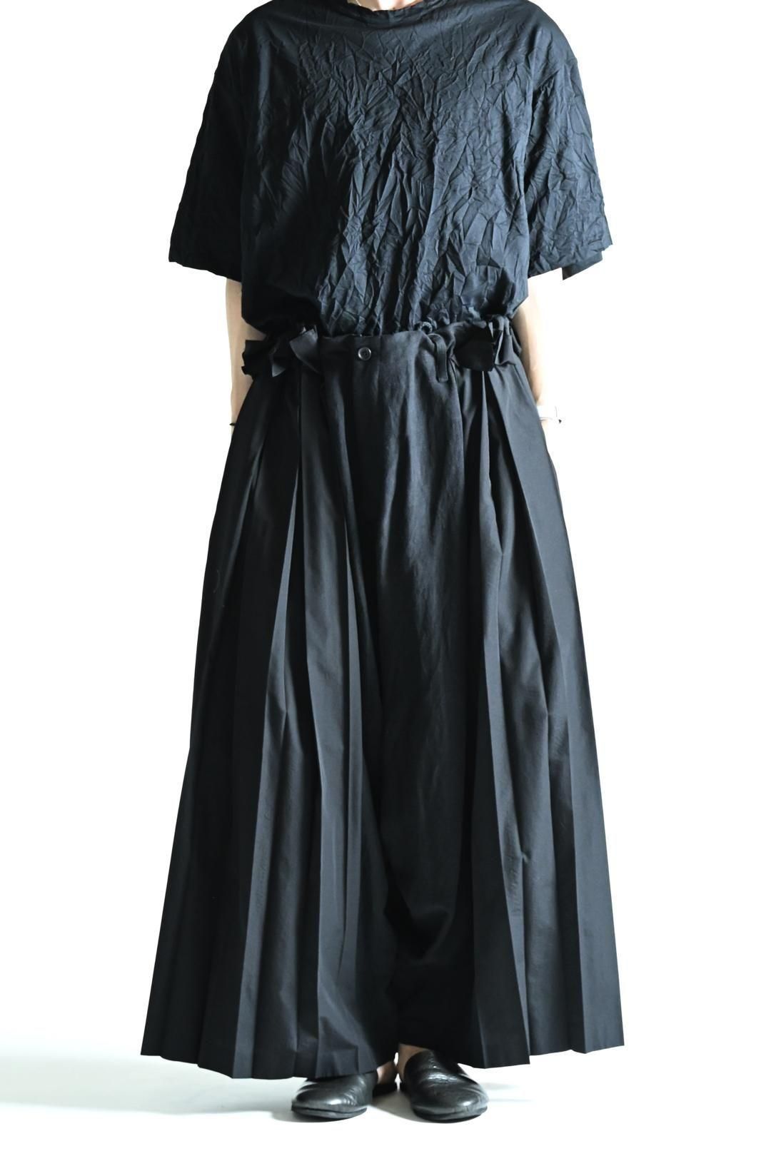 Yohji Yamamoto 18aw サスペンダー付きサルエルスカートパンツ Yohji