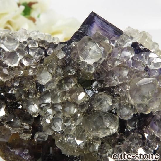 イリノイ州 Denton Mine産パープル×イエローフローライト＆カルサイト