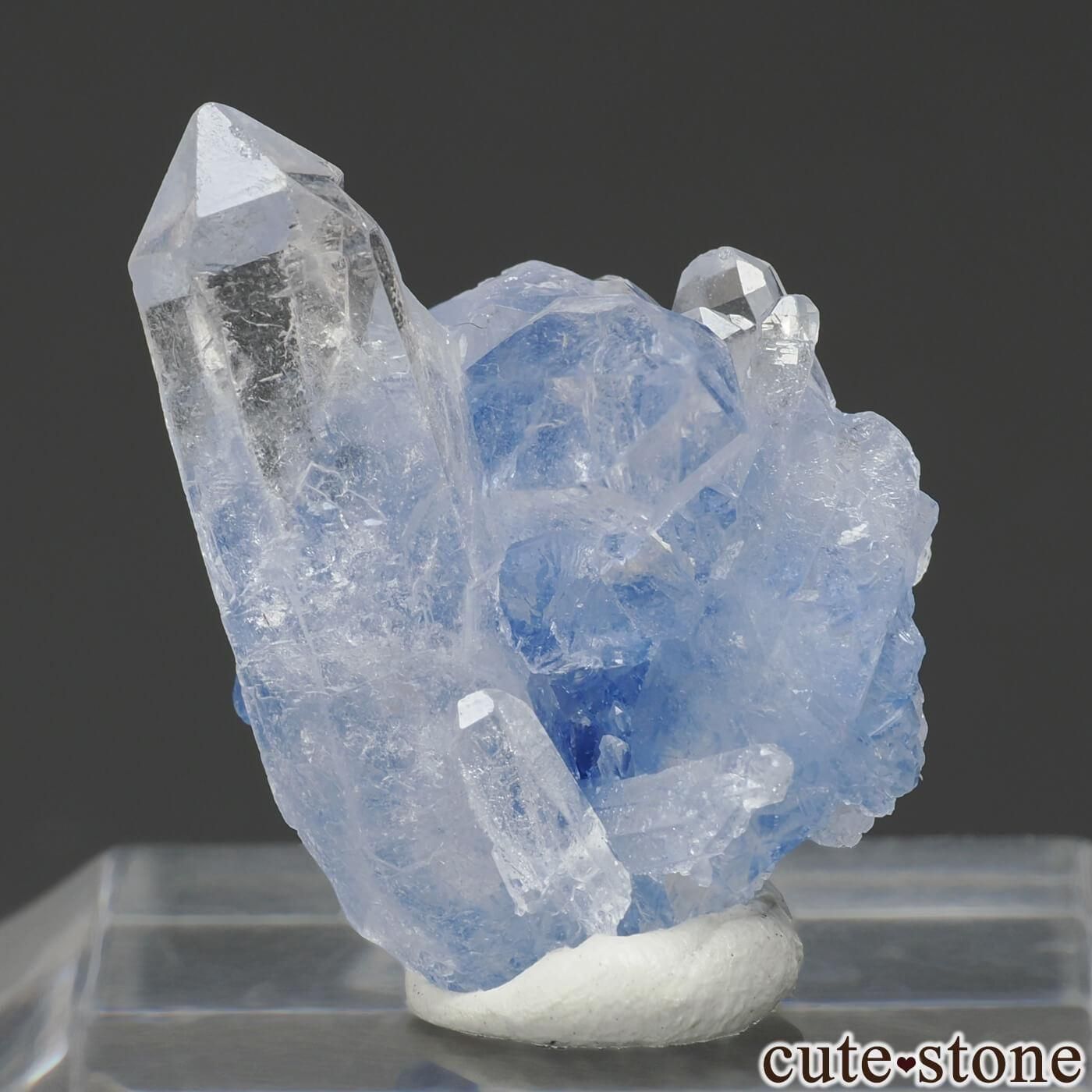 ブラジル産 デュモルチェライトインクォーツの原石 No.10 - cute stone -