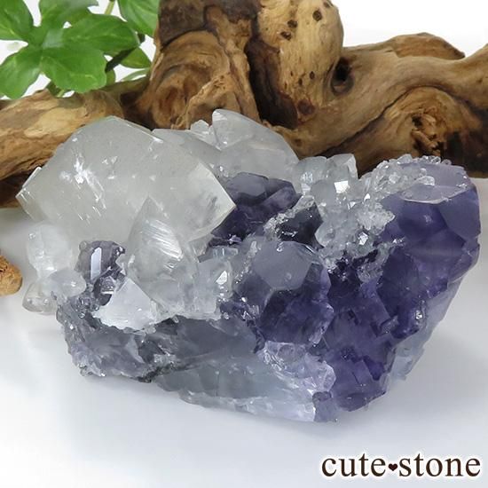 136g 縁取りフローライト キューブタイプ 鉱物標本