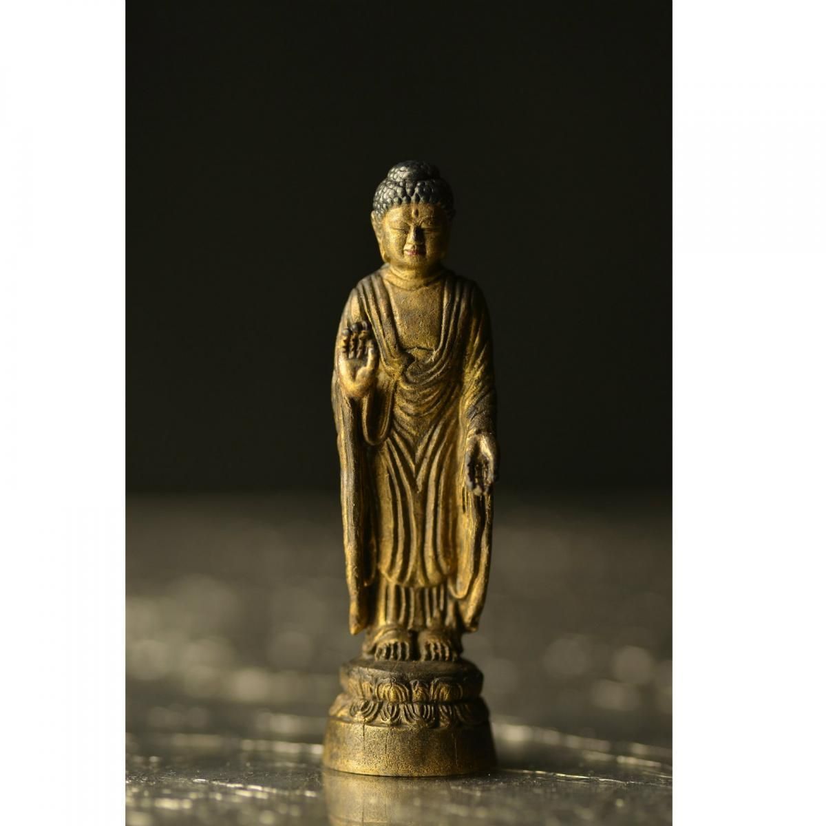 極小仏像 阿弥陀如来 金銅仏仕上げ - 歴史プラス(時空旅人公式通販サイト)