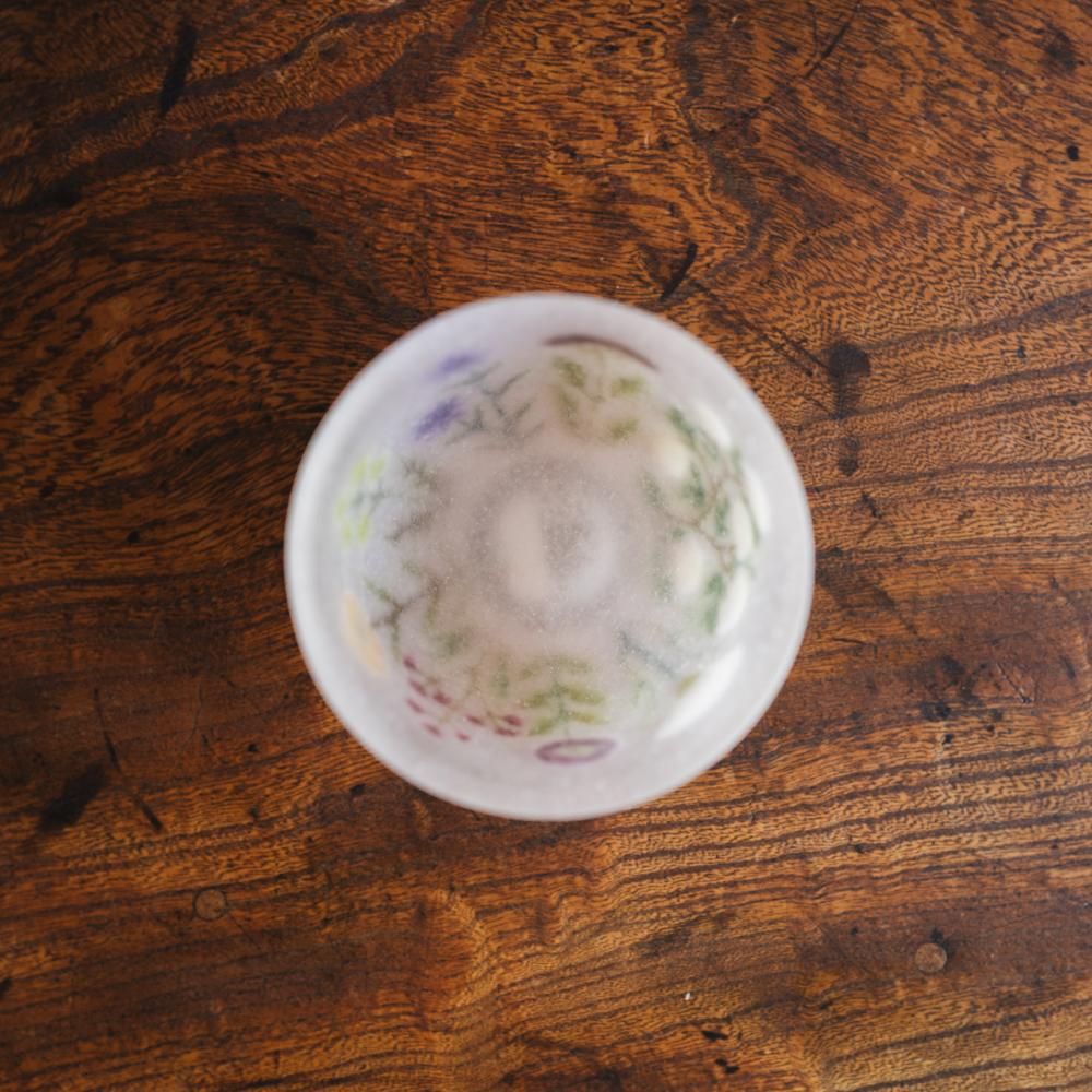 ミルフィオリ カップ＆ソーサー グラス 吹きガラス 作家 飯塚亜裕子