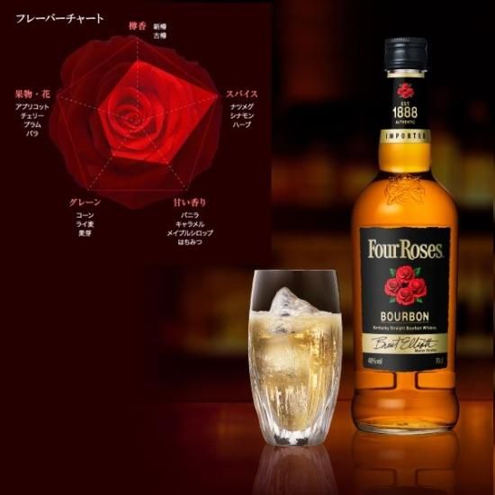 フォアローゼズ ブラック 700ml Four Roses BlackLabel Bourbon