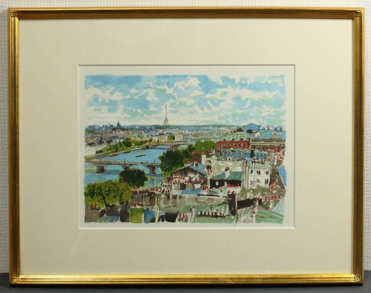 リトグラフ版画エスタンプ 児玉幸雄「サントノーレ通り」 エスタンプ