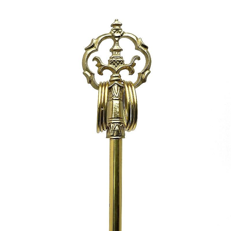 真鍮錫杖 1.5尺用 8Φ 黄銅製金色 地蔵尊用錫杖 黒崎金属工芸製作所