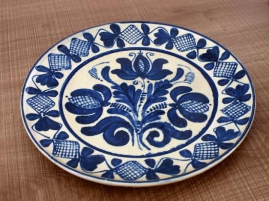 希少 ルーマニア コロンド 飾り皿 Máthé Dénes 作 希少 ルーマニア