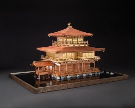 小林工芸 1/50金閣寺 ジオラマ 完成品 ウッディージョー 01 小林工芸 1