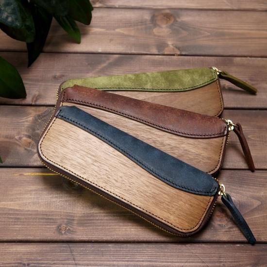 RW】Zip pen case（PUEBLO） - VARCO【ヴァ-コ】デザイン革小物