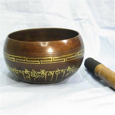 ☆特選一品☆チベット仏教☆手作り【金属製チベットシンギングボウル