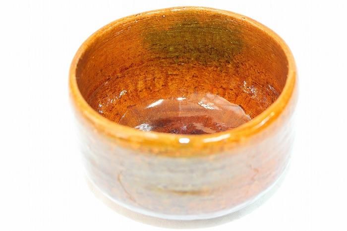 A-1250大樋焼飴釉抹茶碗一 大樋松雲窯二代泉喜仙作 - 石川県金沢の骨董