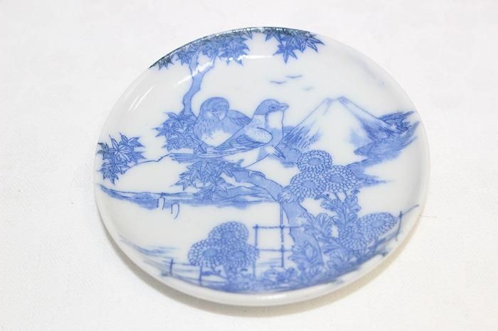 B-794九谷焼印判手花鳥文2寸半豆皿全8枚バラ売 - 石川県金沢の骨董品