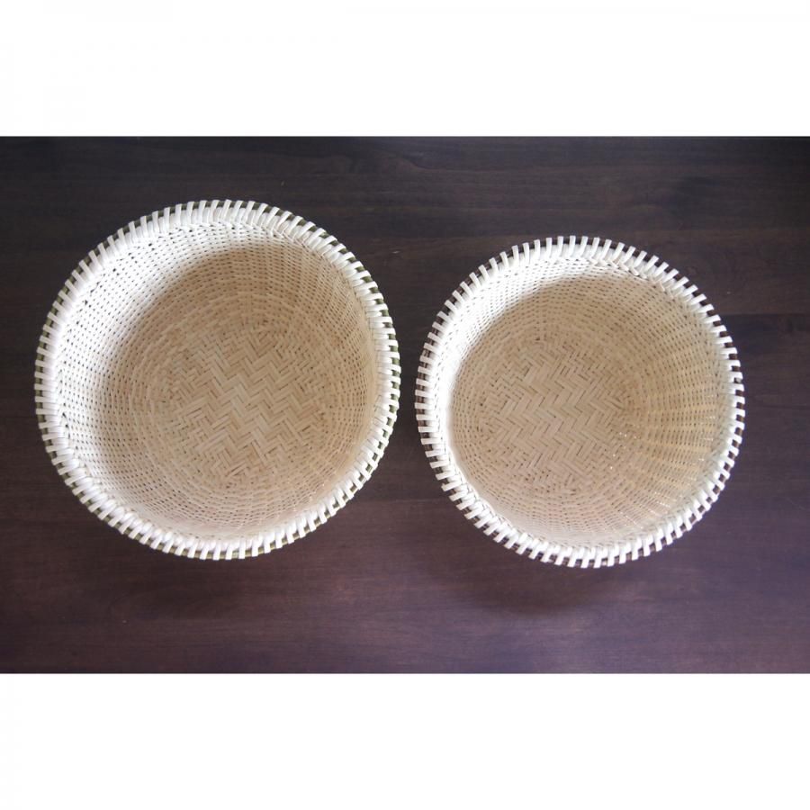 奥会津編み組細工 菅家哲夫さんのマタタビ米とぎざる 3合｜和雑貨 翠